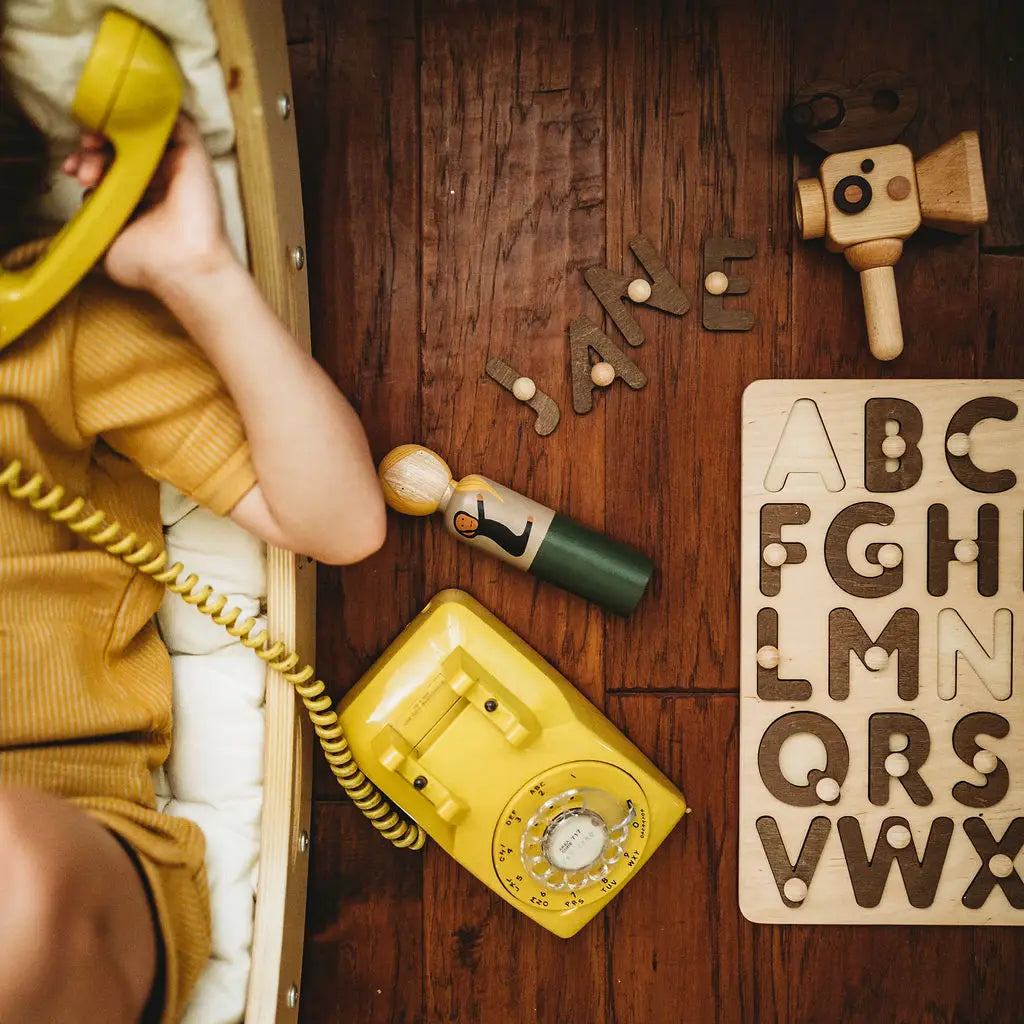 Jane Goodall Wooden Collectible Doll by Goose Grease