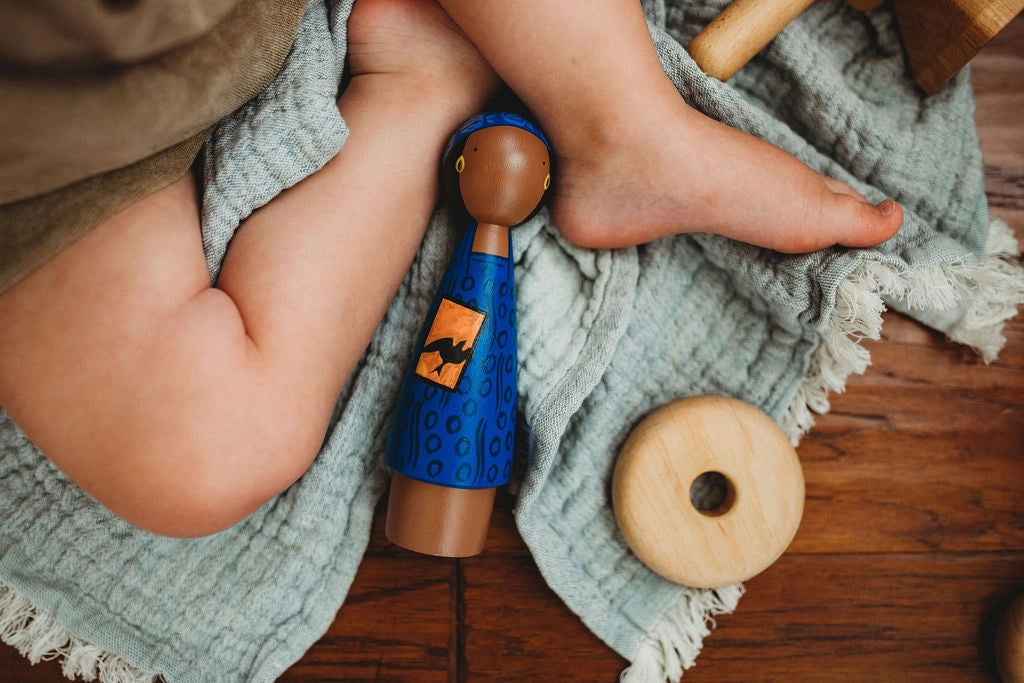 Maya Angelou Wooden Collectible Doll by Goose Grease