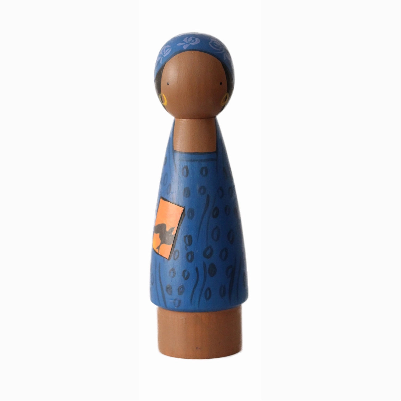 Maya Angelou Wooden Collectible Doll by Goose Grease