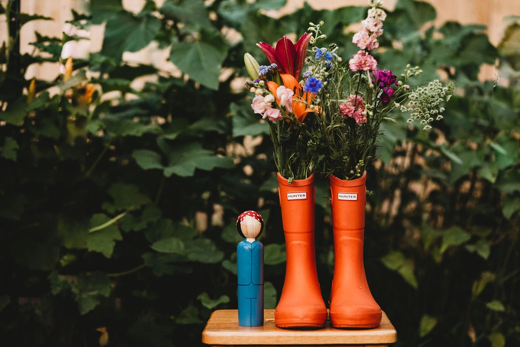Rosie the Riveter Wooden Collectible Doll by Goose Grease