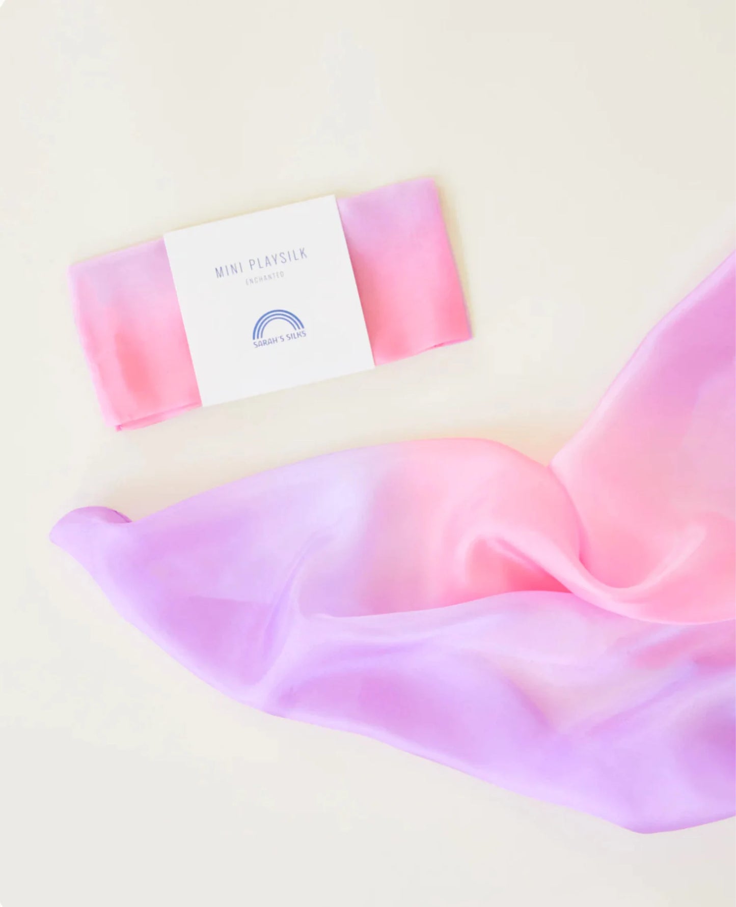 Sarah’s Silks - Enchanted Playsilk in blossom on white background