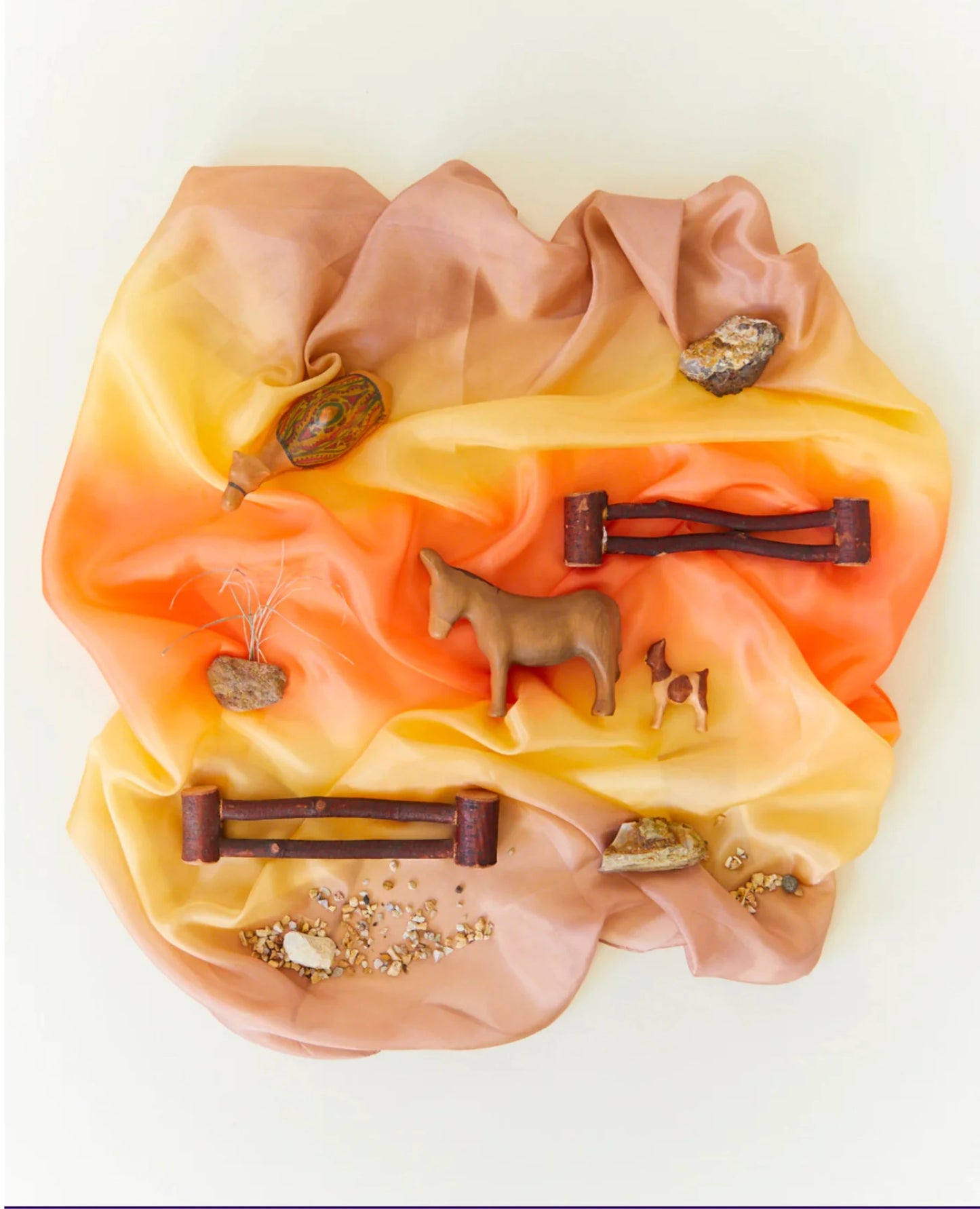 Sarah’s Silks - Earth Playsilks in Ocean - 35”x35” - Alder & Alouette