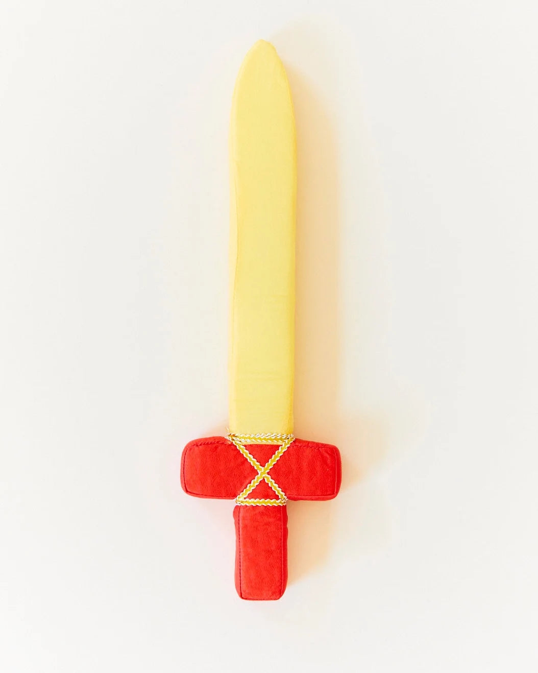 Red and Gold Soft Sword - Silk + Foam for Dress Up Pretend Play