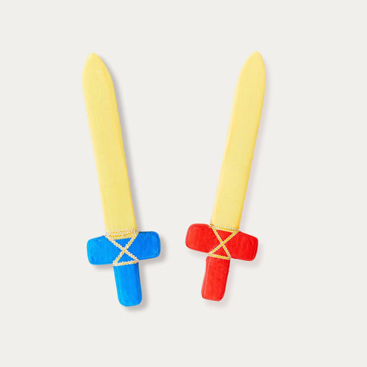Soft Sword - Silk + Foam for Dress Up Pretend Play on white background