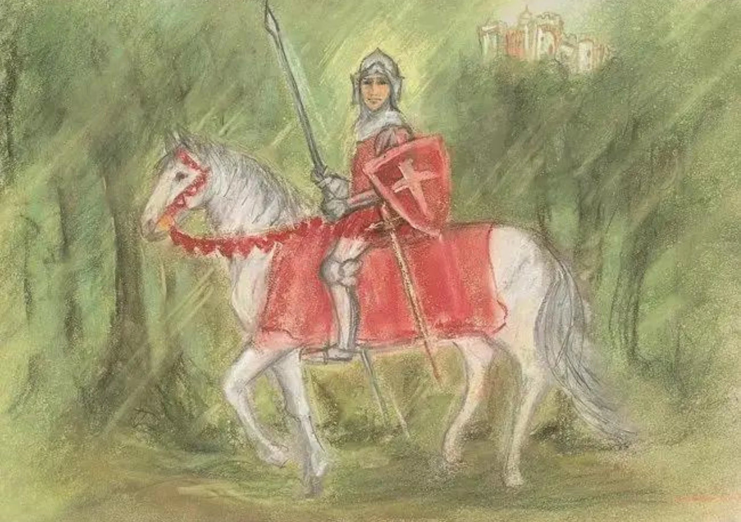 Marjan van Zeyl Postcards, Knight Percival - Alder & Alouette