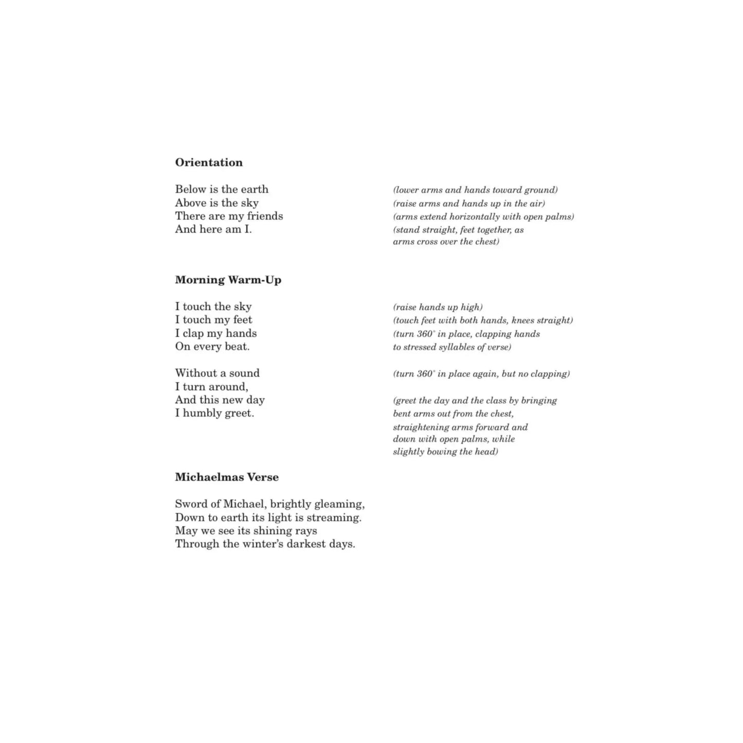 One, Two, Three - A Collection of Waldorf Verses - Alder & Alouette