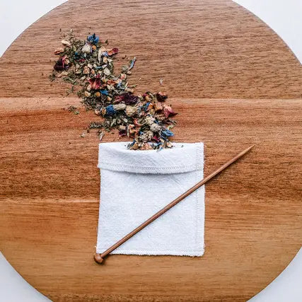 Reusable Tea Bags - GOTS Organic Cotton Tea Bags, 3-Pack - Alder & Alouette