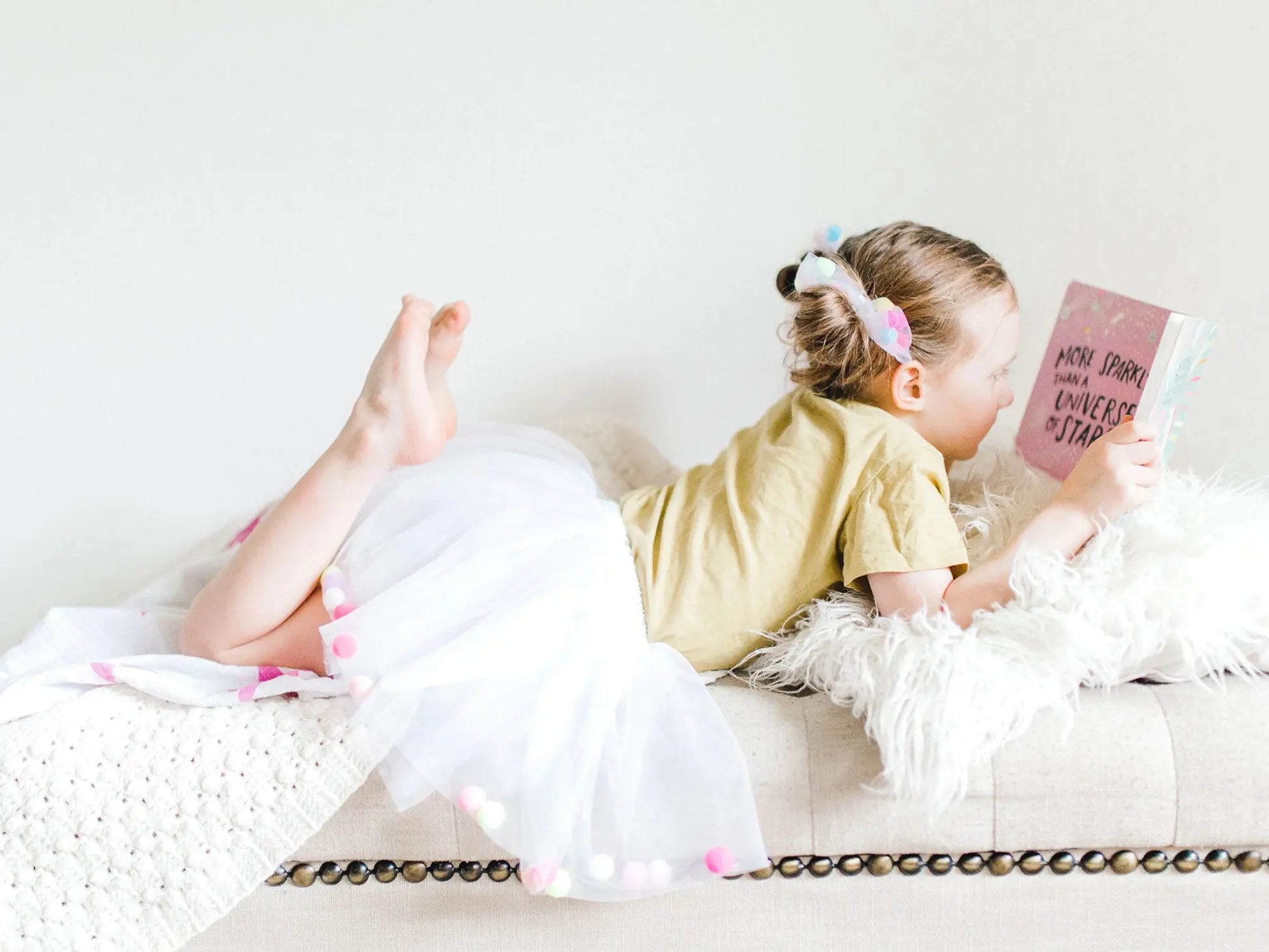 Soft Tulle Tutu + Pom Poms, Toddlers & Preschoolers - Alder & Alouette