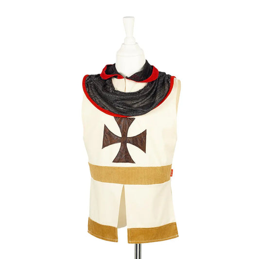 Mannequin with white, black, red, gold Knight's Costume