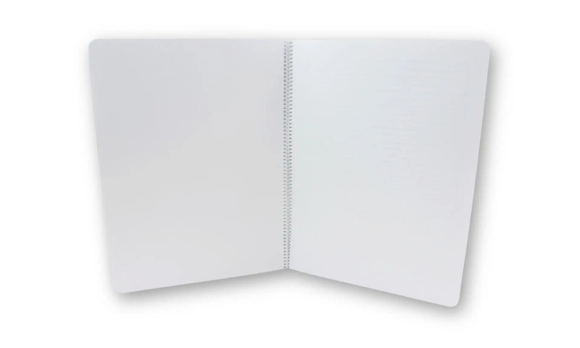 Green spiral-bound waldorf literacy main lesson book on a white background