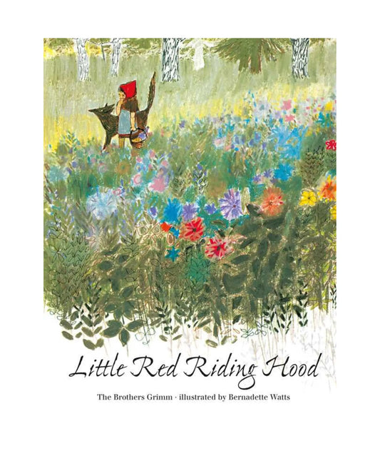 Book cover of 'Little Red Riding Hood' with illustration of a girl in a forest.