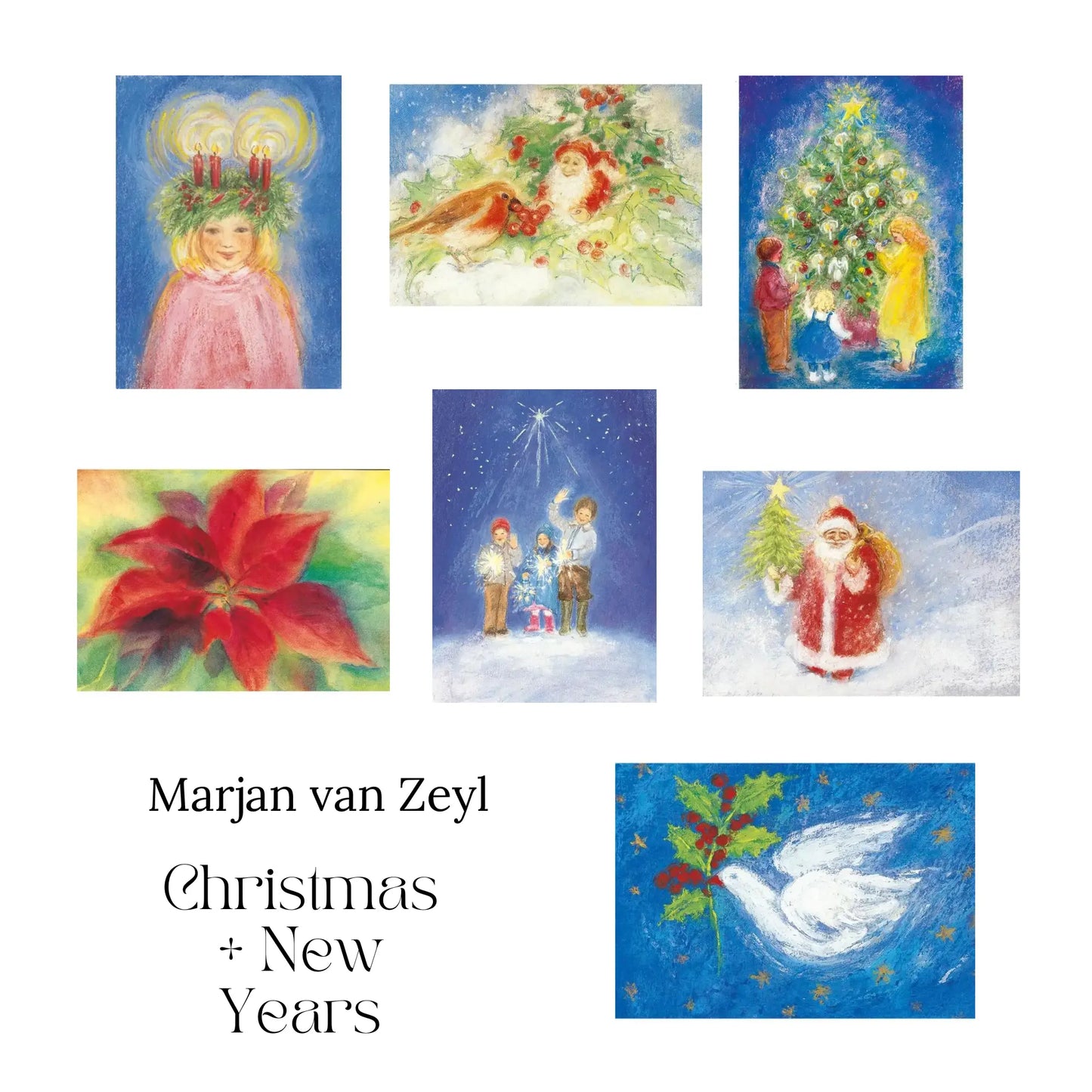 Marjan van Zeyl Postcards,  Autumn - Alder & Alouette