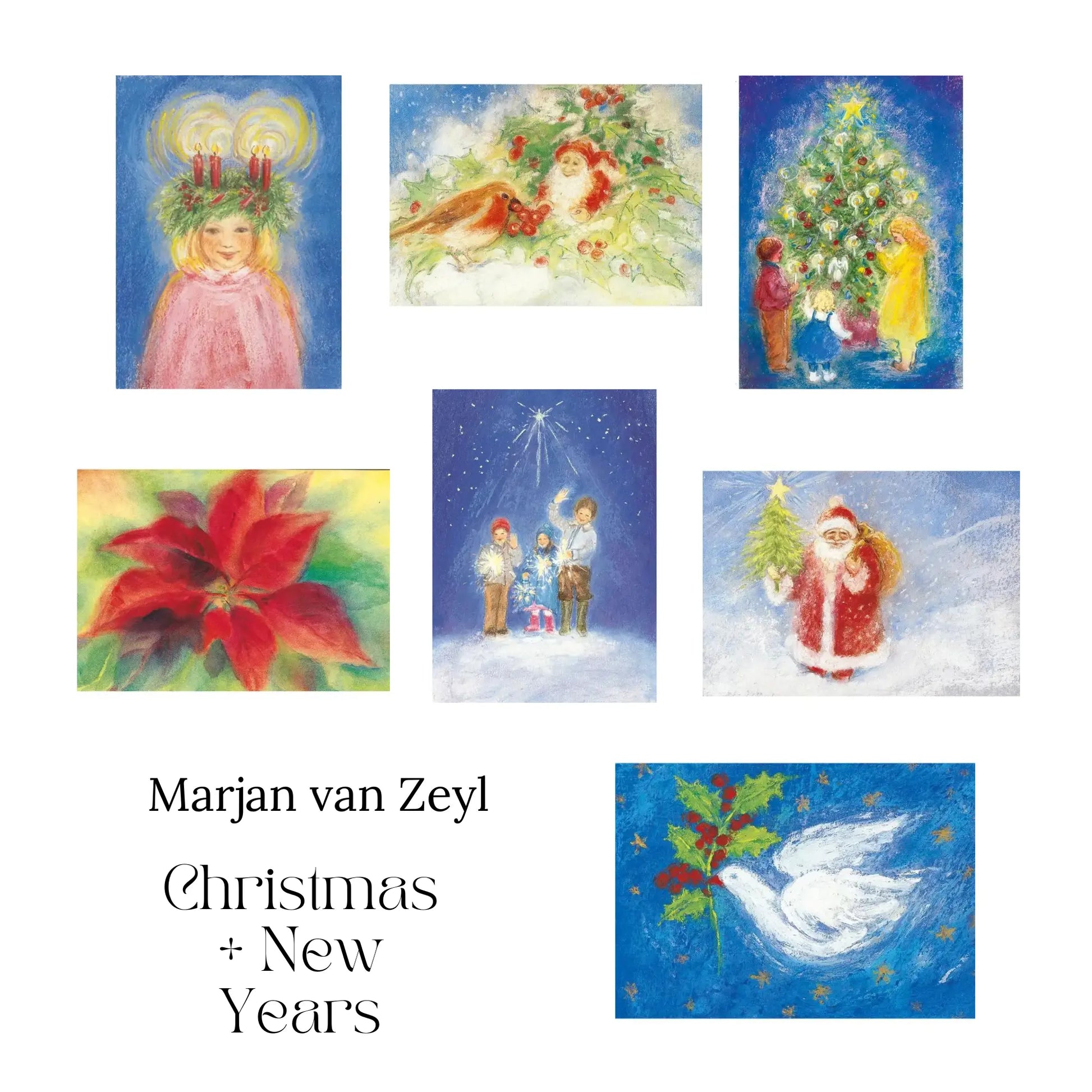 Marjan van Zeyl Postcards,  Autumn - Alder & Alouette