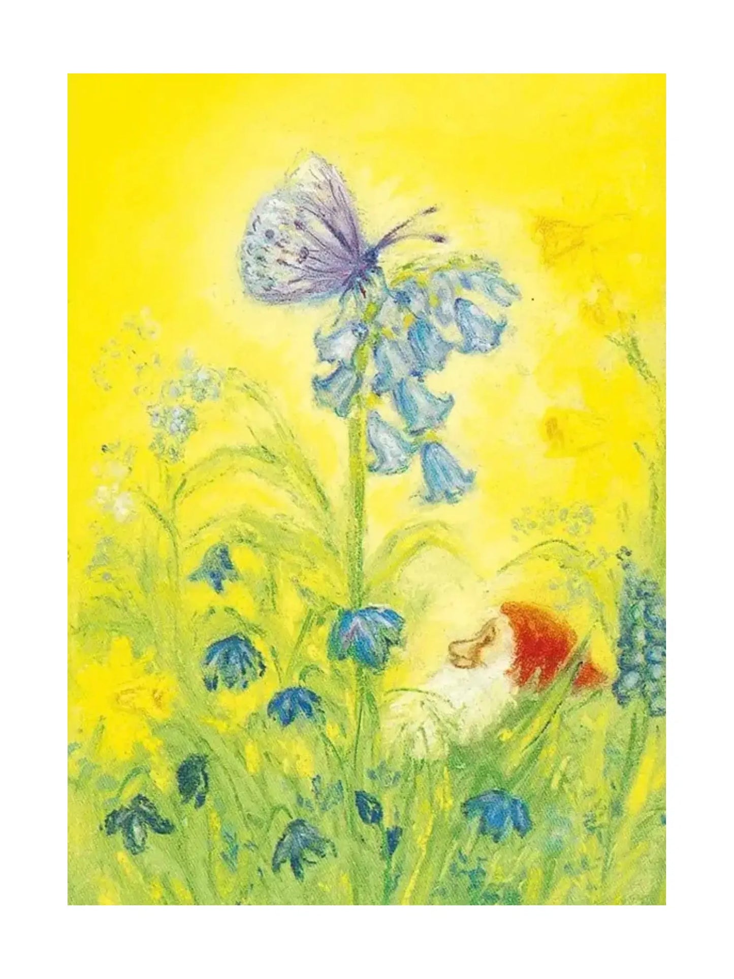 Waldorf Postcard - Spring Butterfly Gnome Postcard - Alder & Alouette