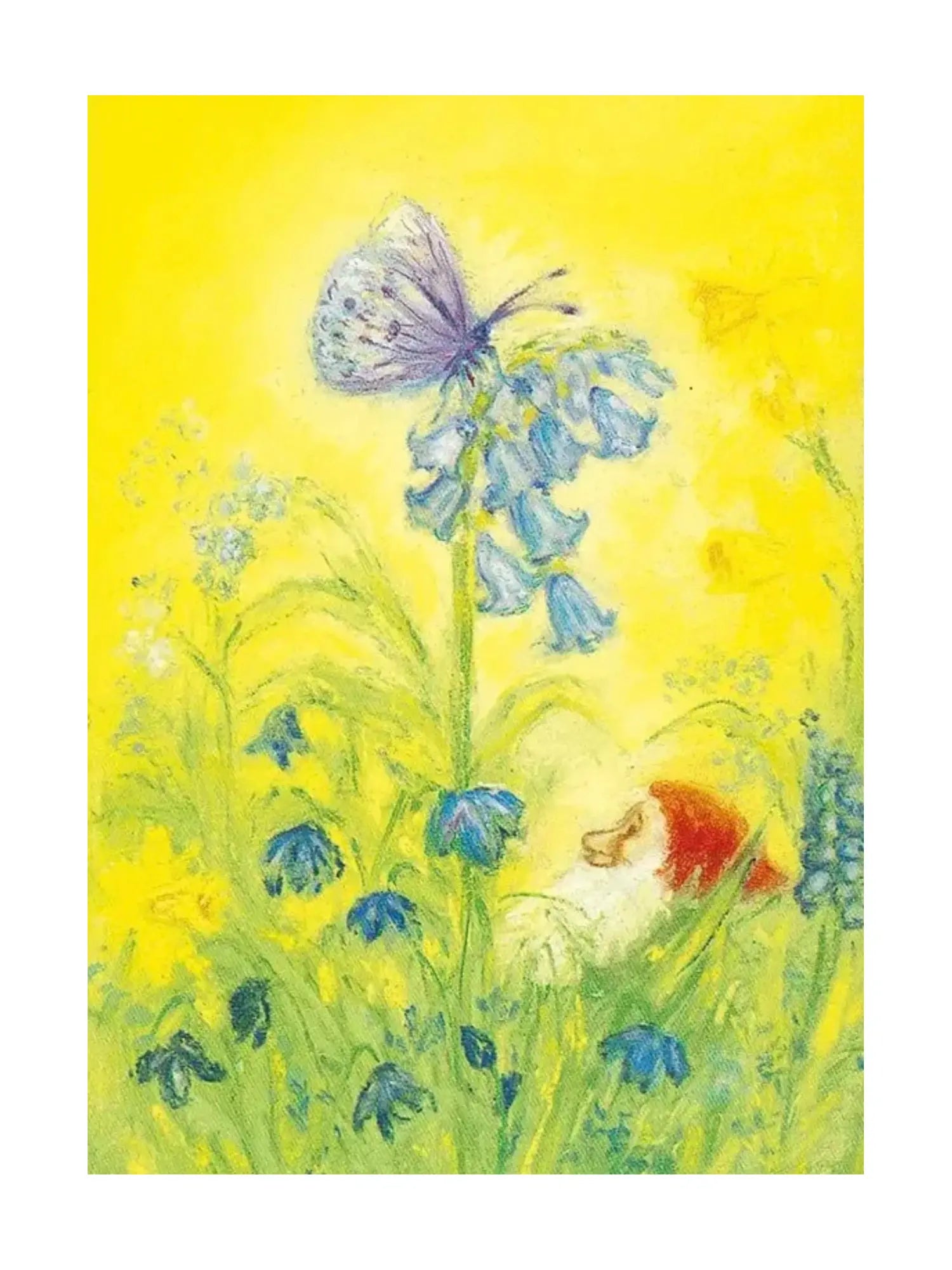 Waldorf Postcard - Spring Butterfly Gnome Postcard - Alder & Alouette