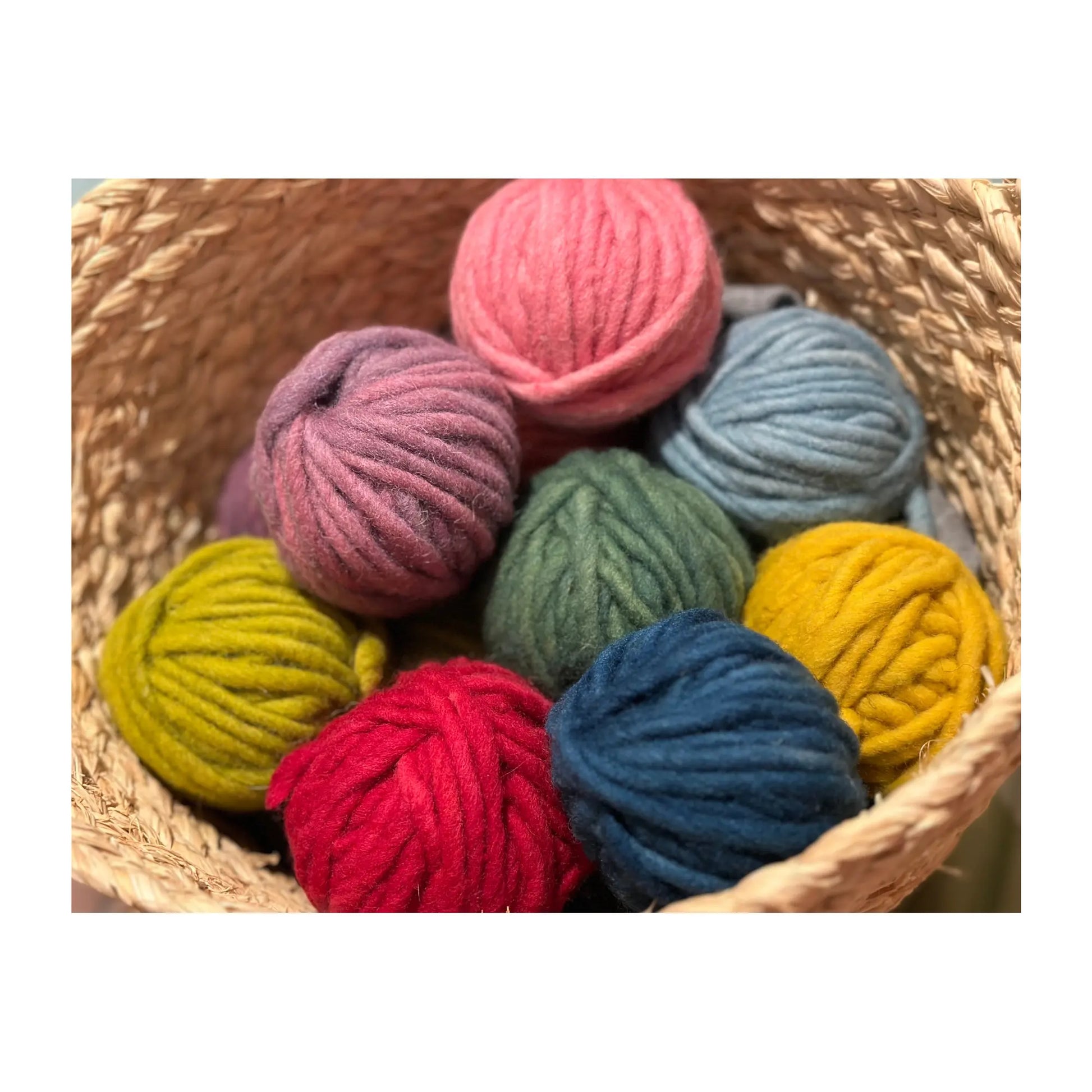 Organic Wool Yarn for Weaving & Handcrafts 