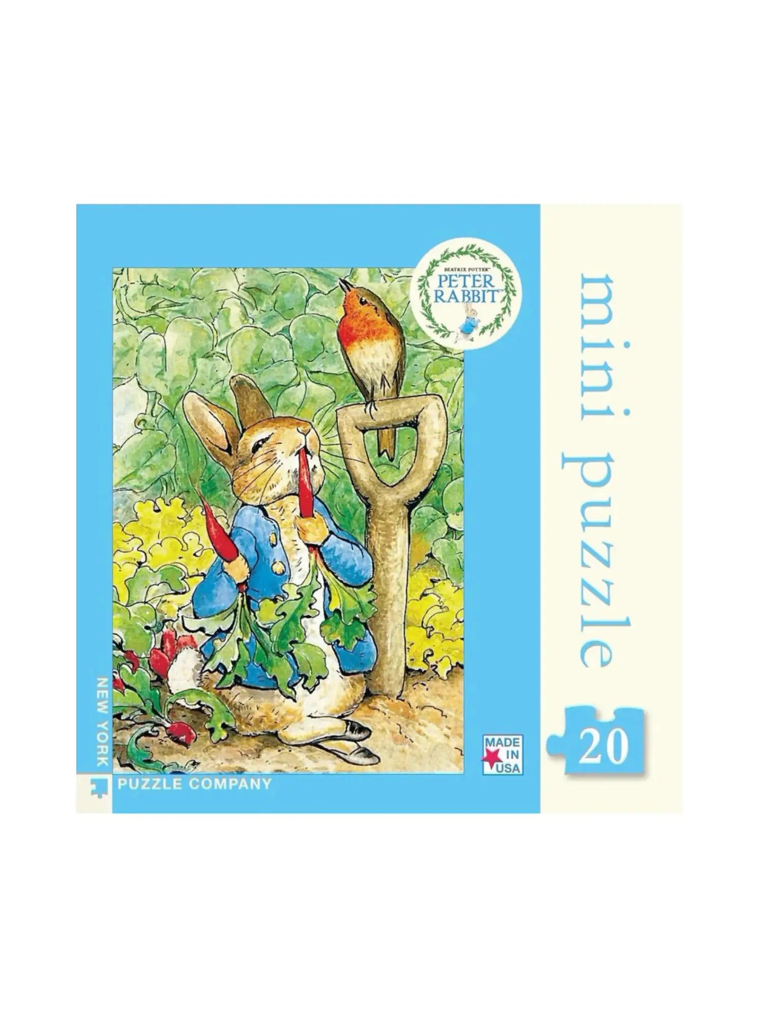 Peter Rabbit Puzzle, a Beatrix Potter Illustration, 20 Pieces - Alder & Alouette