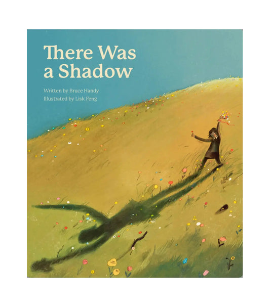 There Was A Shadow Picture Book Cover of a child and a shadow on a hillside