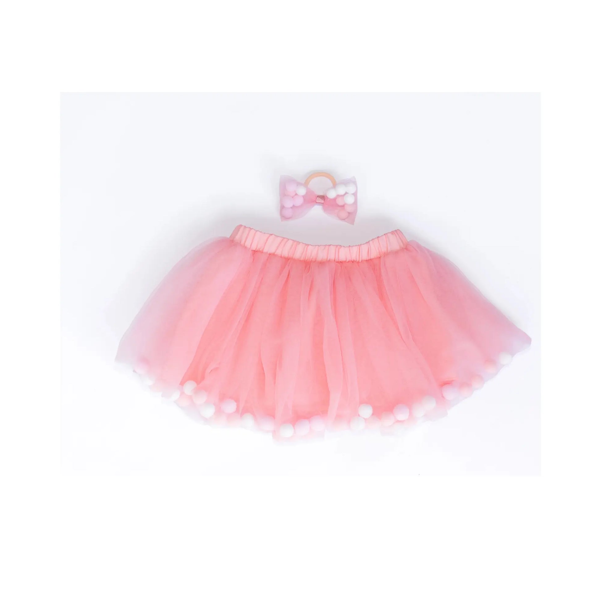 Soft Tulle Tutu + Pom Poms, Toddlers & Preschoolers - Alder & Alouette