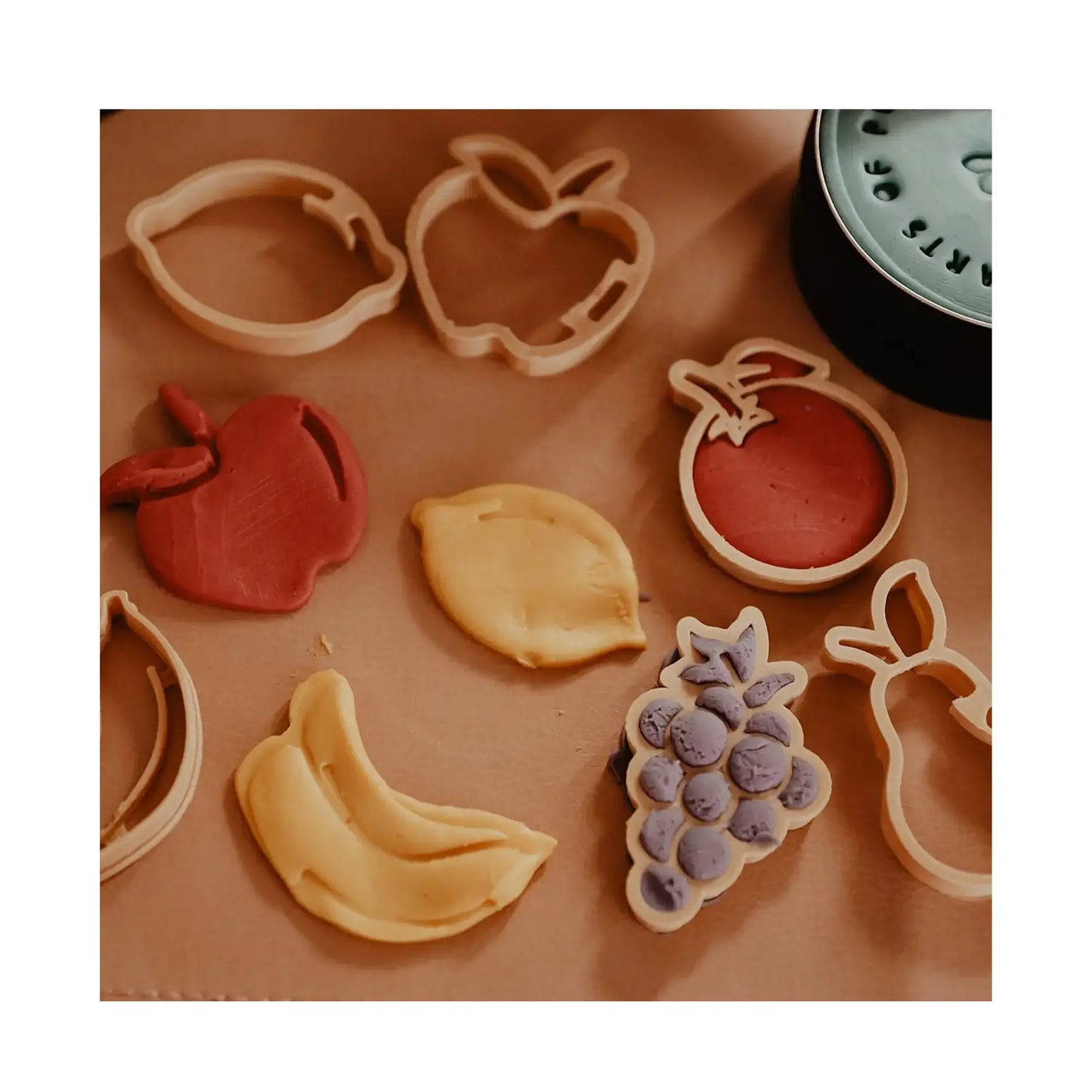 Mini Eco Cutters for Play Dough, Mini Fruit Set  - Alder & Alouette
