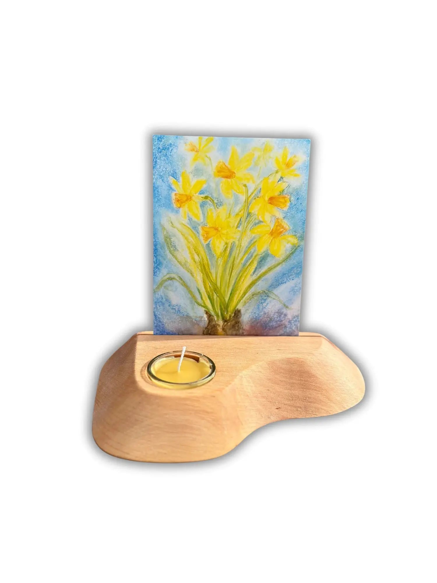 Alderwood Photo and Postcard Holder with Tealight - Alder & Alouette