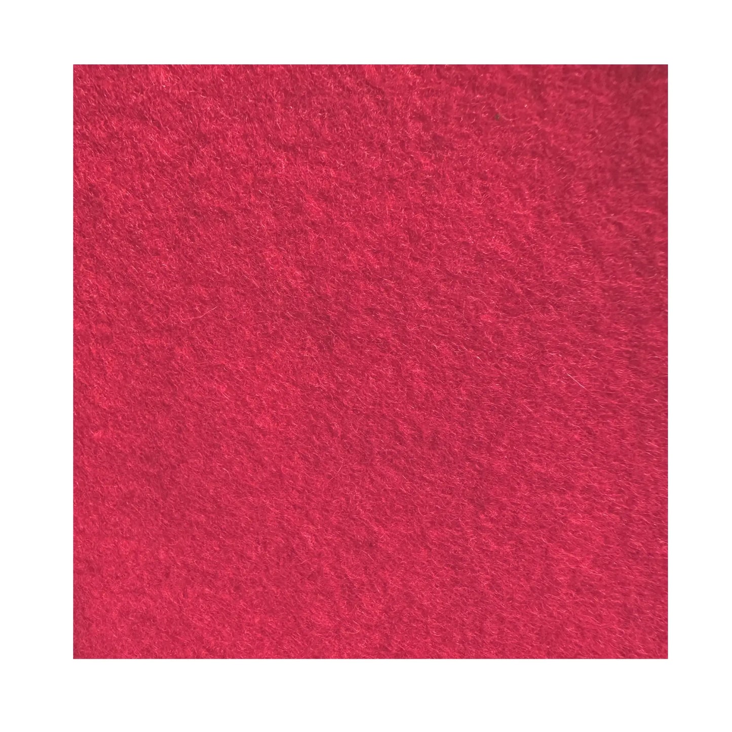 Red Plant Dyed Wool Felt by Filges on White background