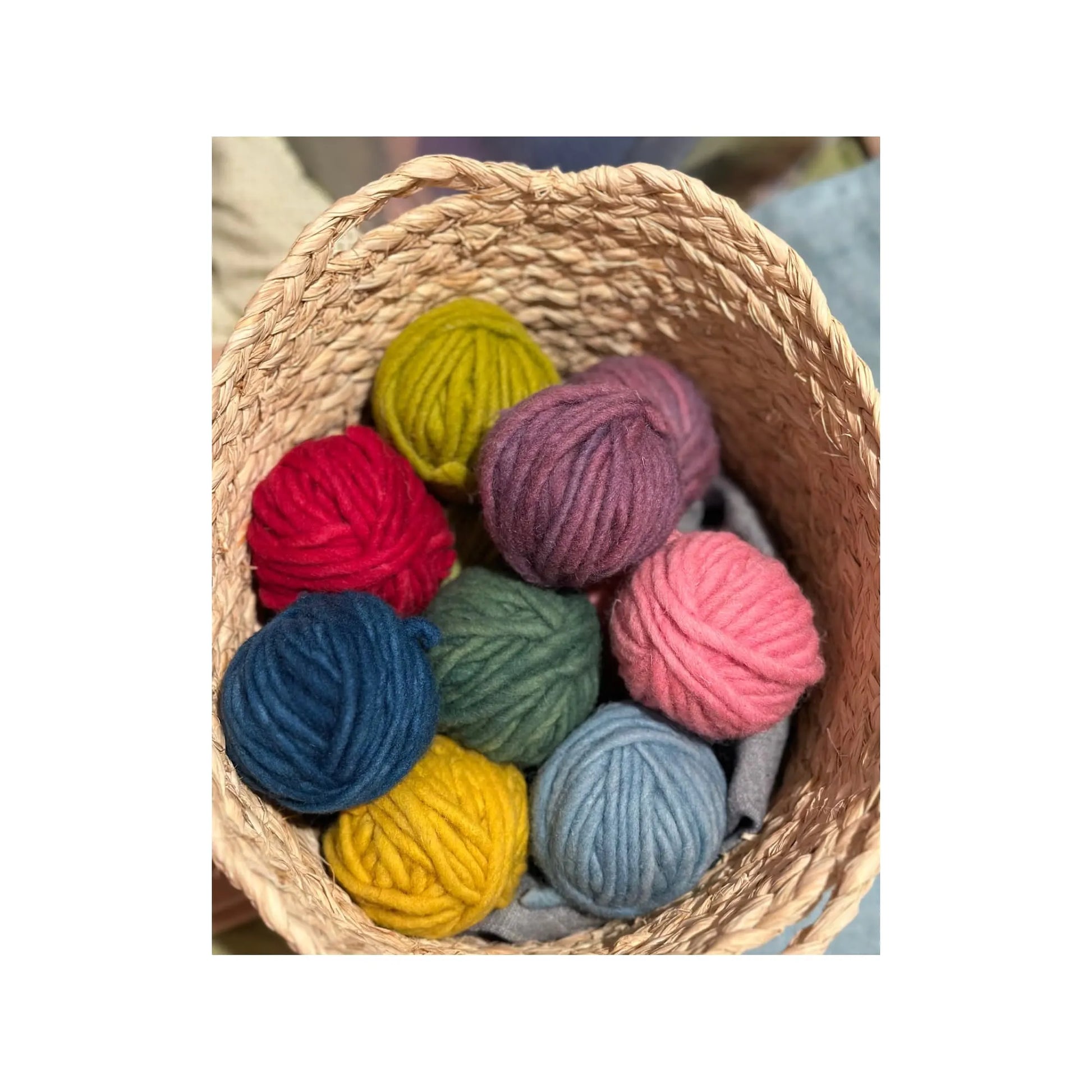 Organic Wool Yarn for Weaving & Handcrafts