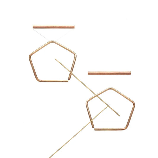 Choroi Small Bronze Pentangle Set – Blank or Hammered