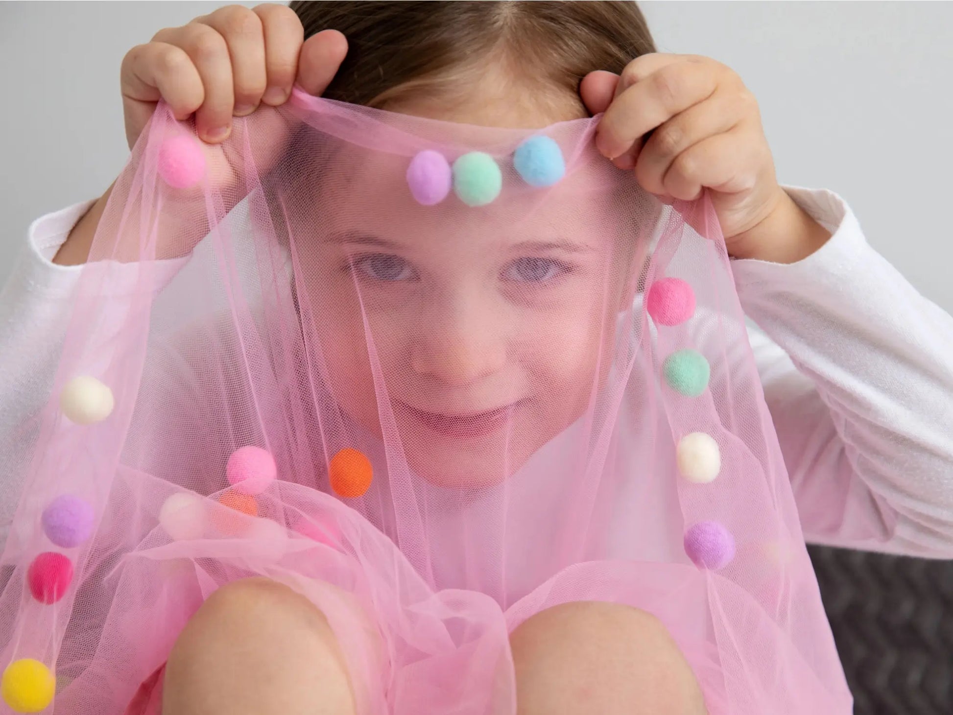 Soft Tulle Tutu + Pom Poms, Toddlers & Preschoolers - Alder & Alouette