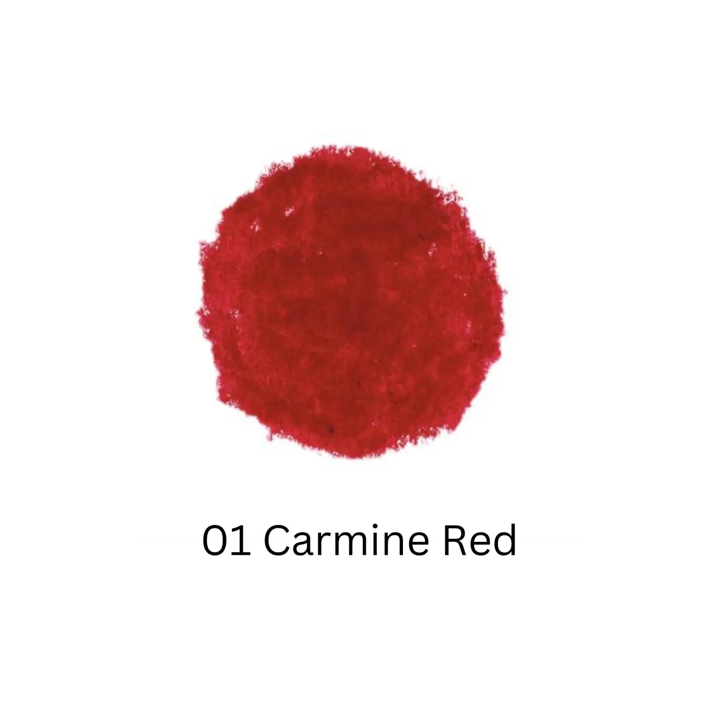 Carmine red color swatch on a white background