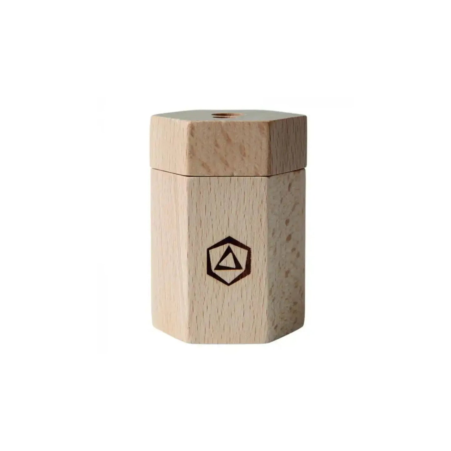 Front view of Stockmar Dual Wooden Pencil Sharpener 
