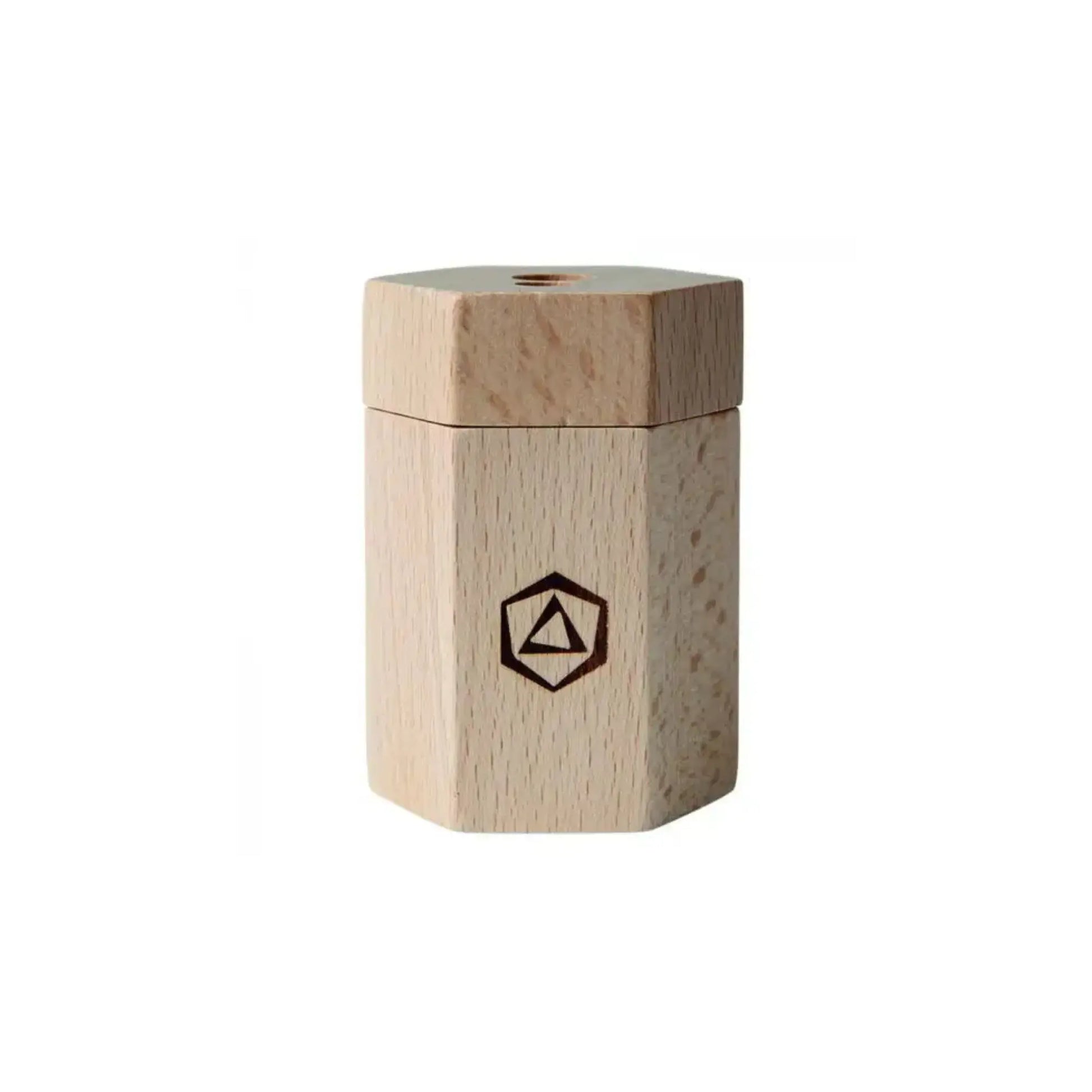 Front view of Stockmar Dual Wooden Pencil Sharpener 