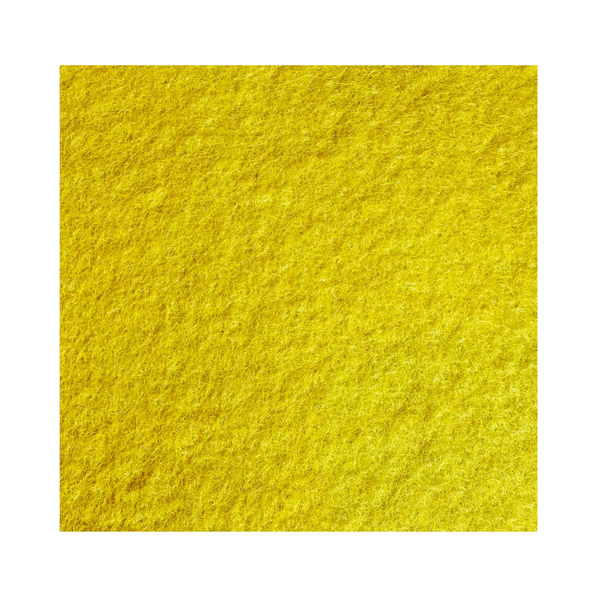 Bright Yellow Plant Dyed Wool Felt by Filges on White background