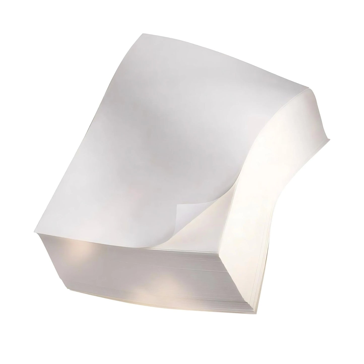 Swedish painting paper stack on a white background