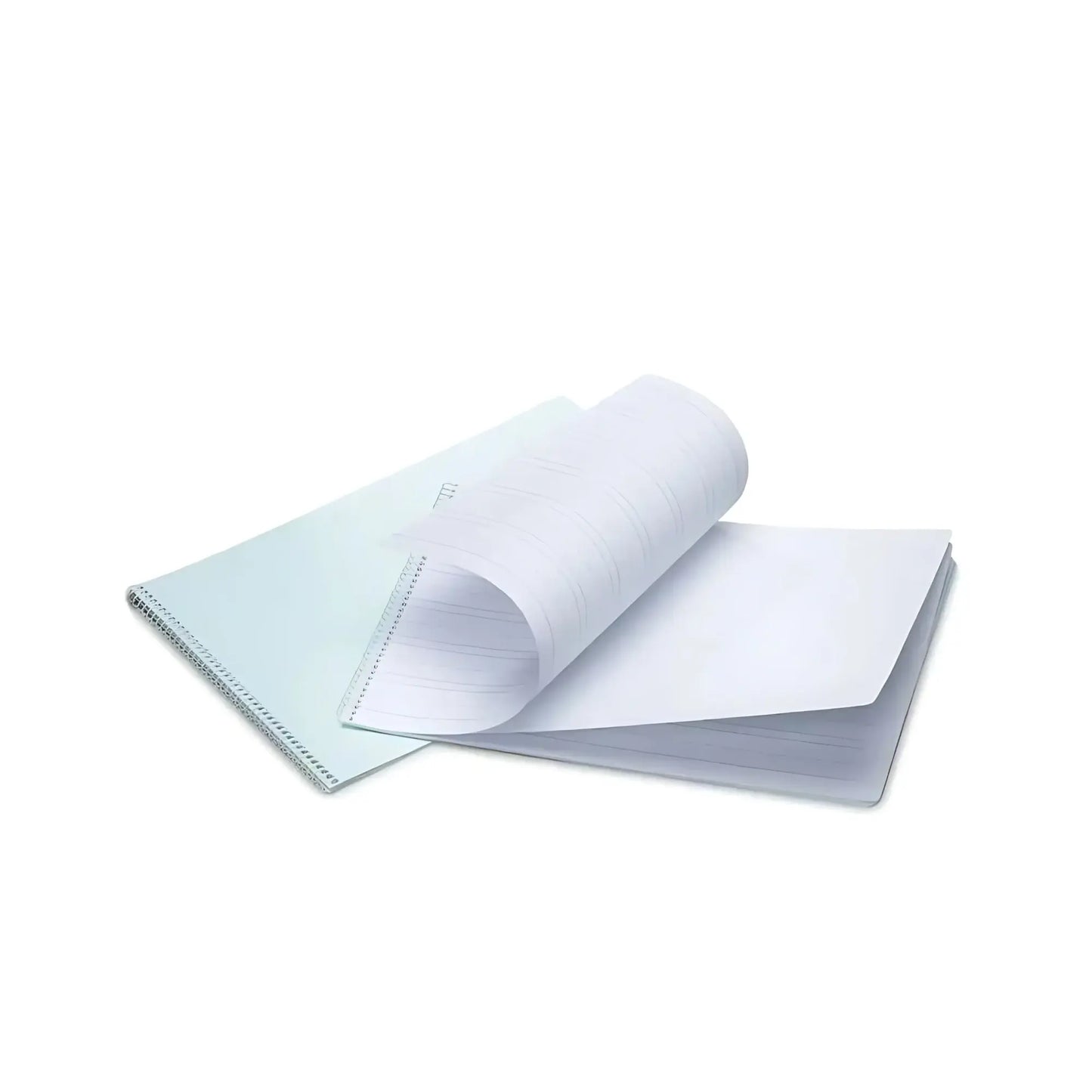 Handwriting Practice Spiral Book on a white background