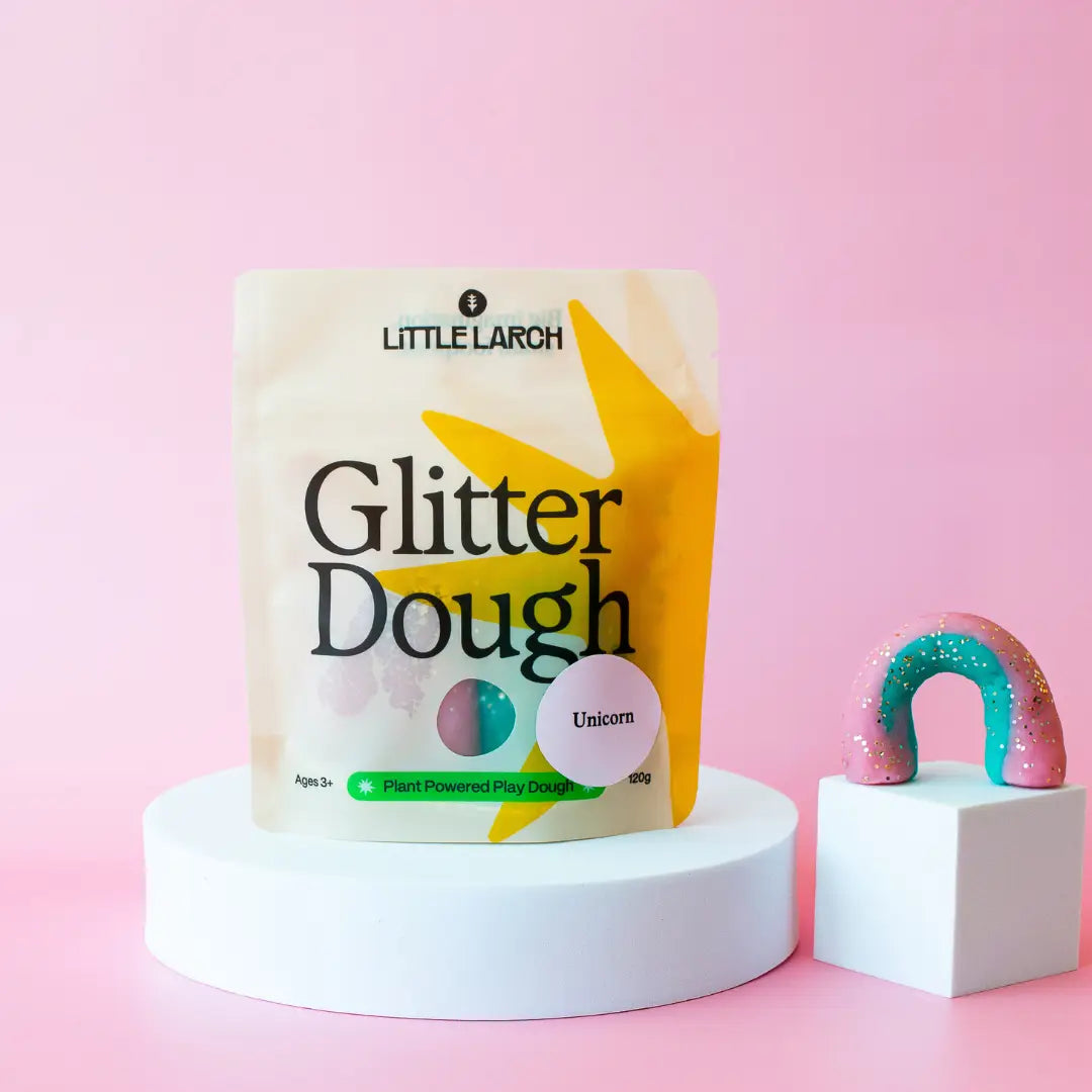 Natural Play Dough - Unicorn Glitter Dough - Alder & Alouette