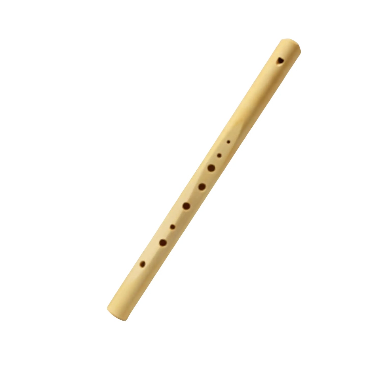 Choroi Wooden maple flute on a white background