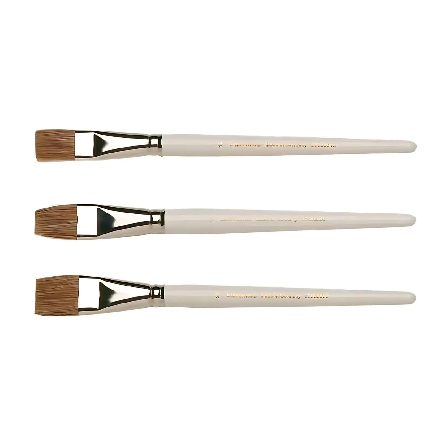 Three Waldorf-Inspired Natural Paintbrushes for Preschool, Kindergarten, 1st Grade