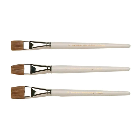 Three Waldorf-Inspired Natural Paintbrushes for Preschool, Kindergarten, 1st Grade