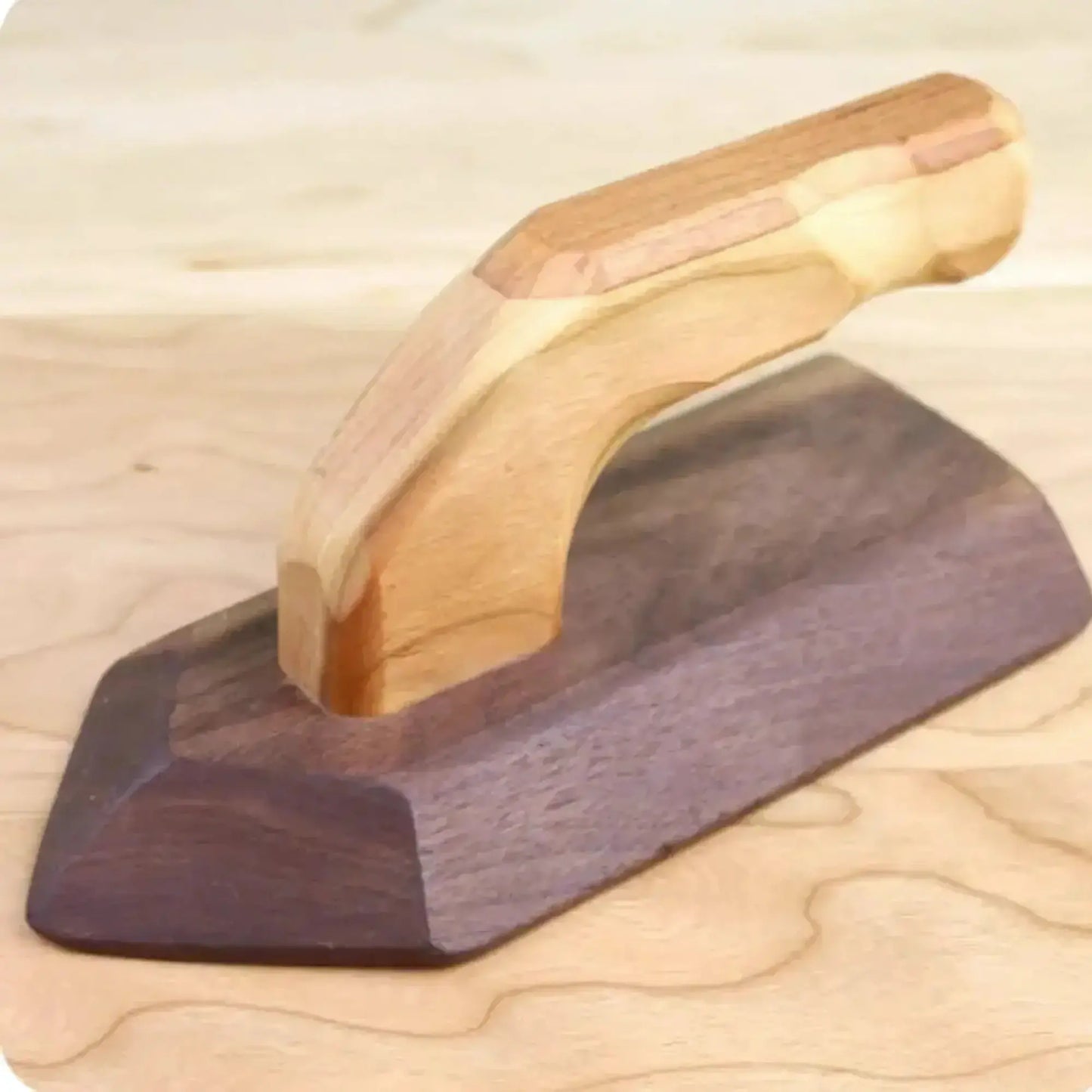 Wooden Iron for Pretend Play on a wooden table top