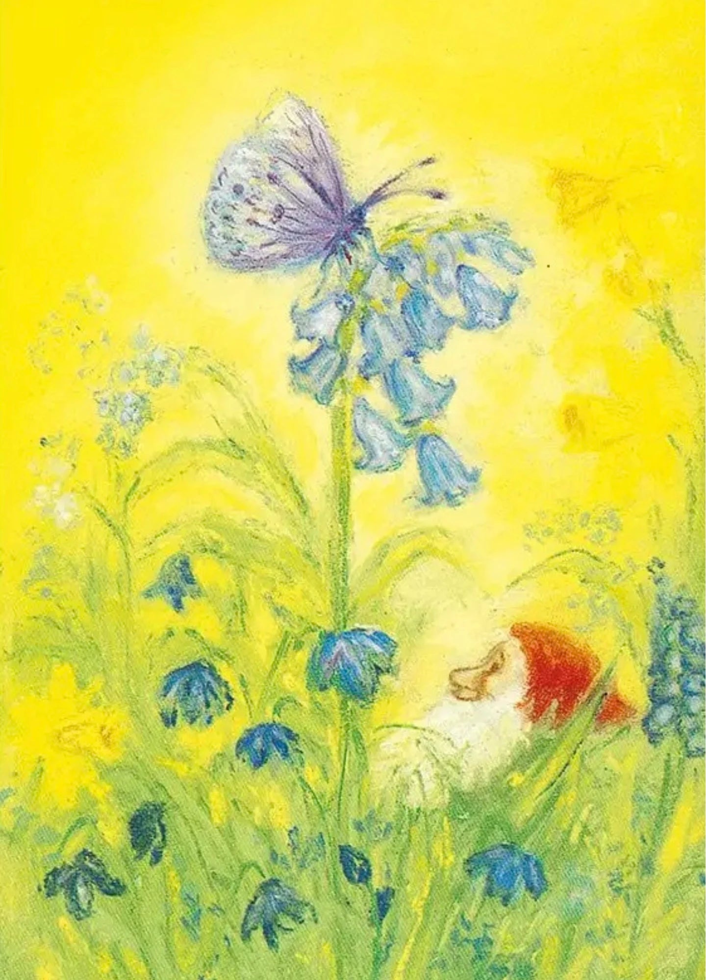 Waldorf Postcard - Spring Butterfly Gnome Postcard - Alder & Alouette