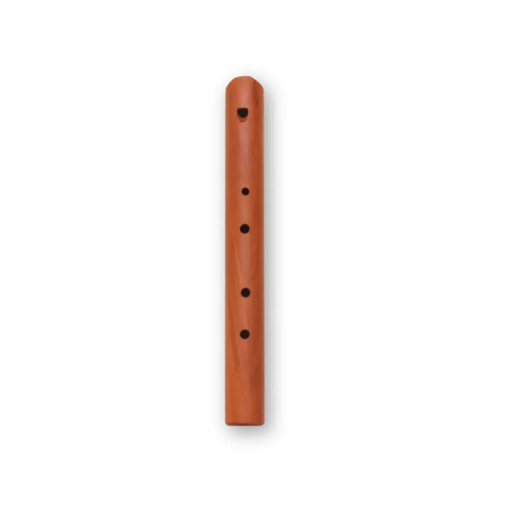 Wooden Choroi pentatonic first flute on a white background