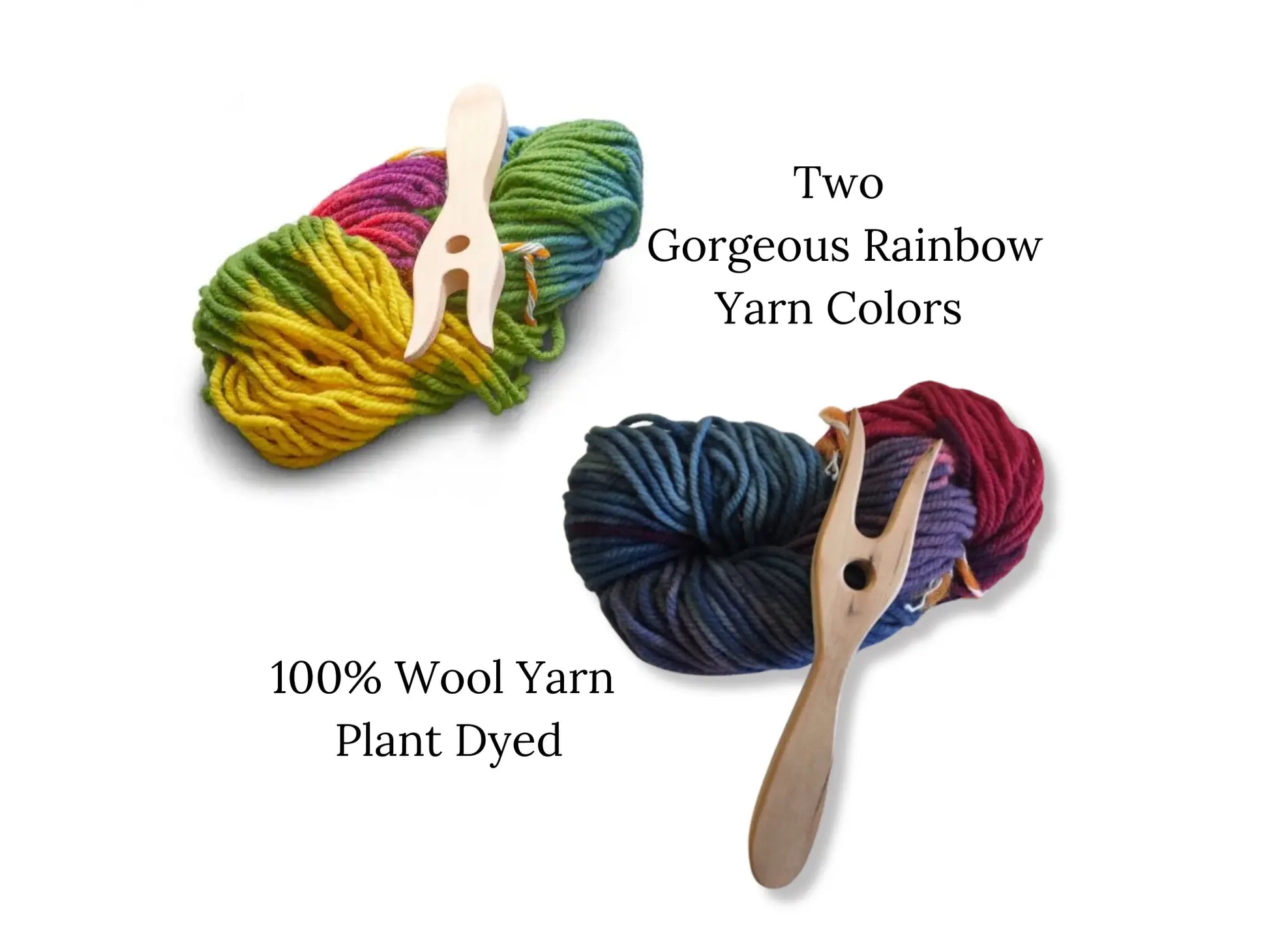 Craft for Children - Knitting Fork+Plant Dyed Yarn - Alder & Alouette