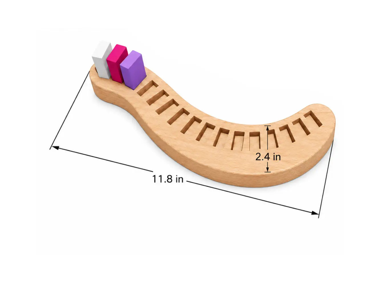 wooden block crayon holder with dimensions