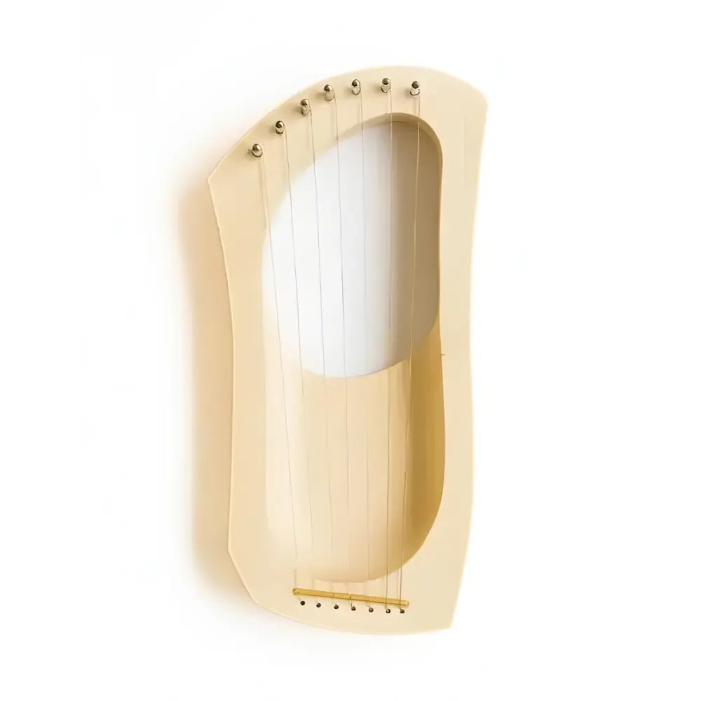Maple Wood Auris Junior lyre harp on a white background