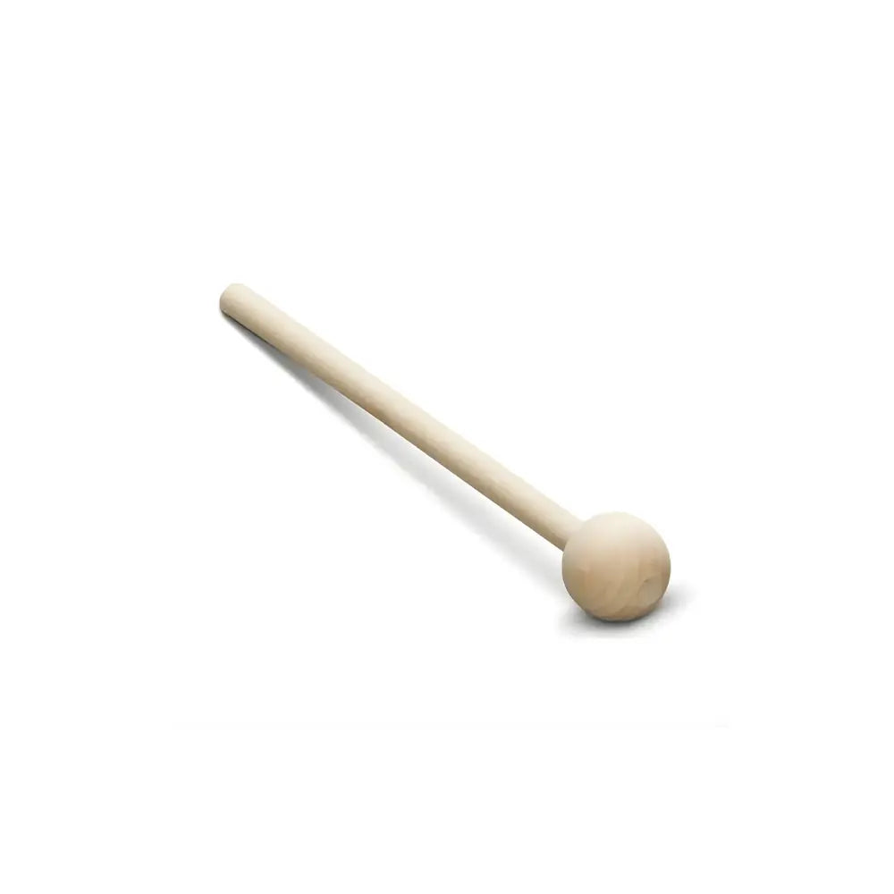 Wooden mallet on a white background