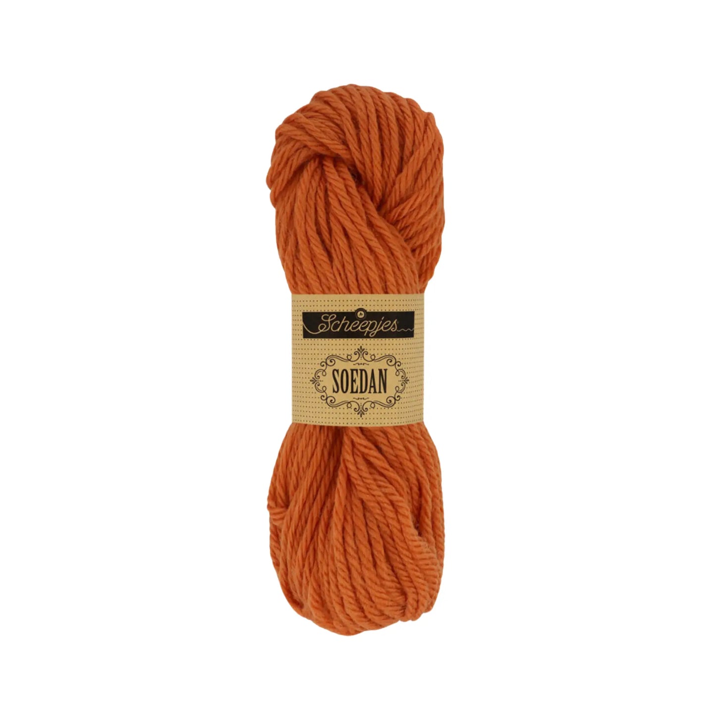 Autumn Orange 1368 wool doll hair yarn in a warm copper hair color for handmade dolls.