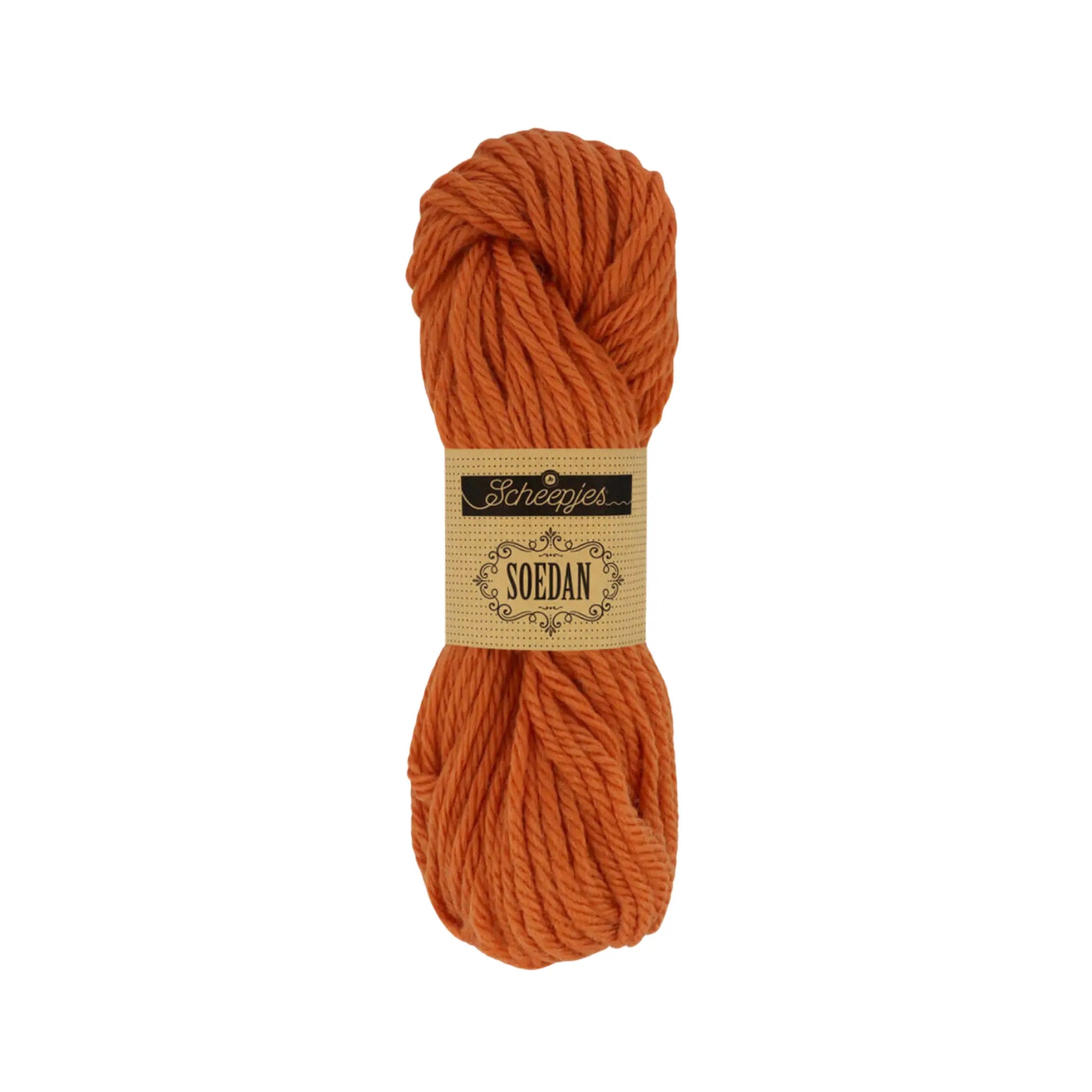Autumn Orange 1368 wool doll hair yarn in a warm copper hair color for handmade dolls.