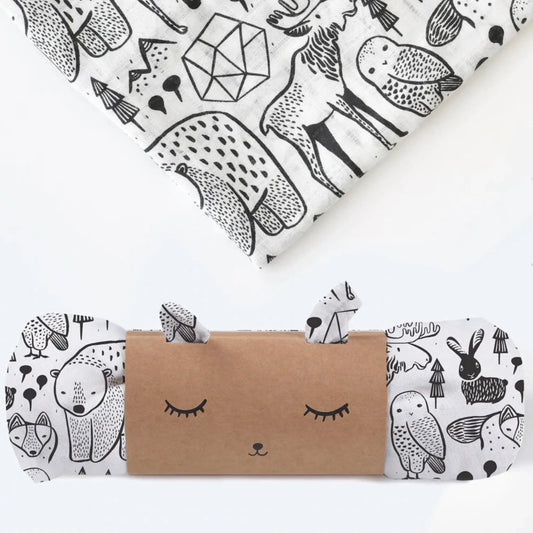 Nordic Forest Organic Cotton Muslin Swaddle | Alder & Alouette
