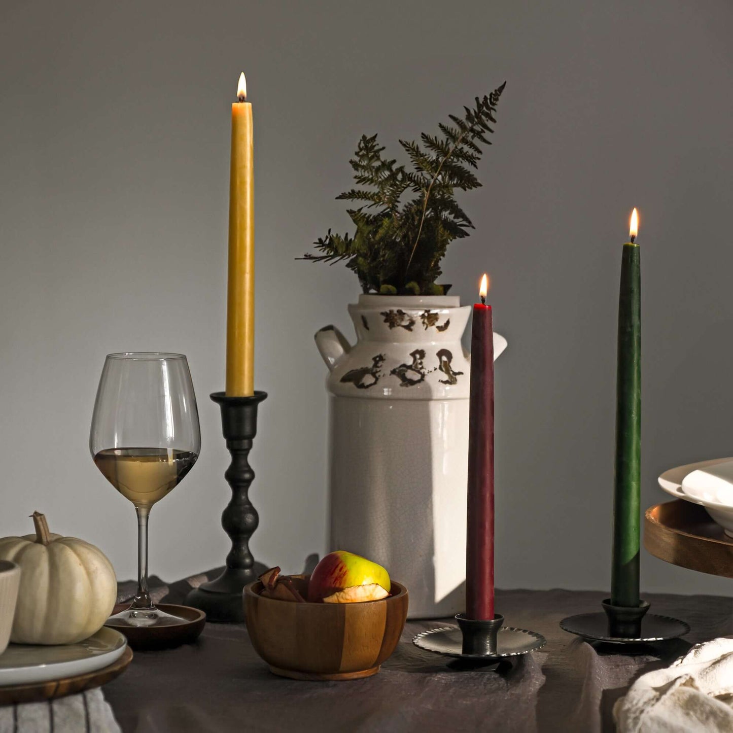 Hand-Dipped Beeswax Taper Candles – Bulk 4-Pair Bundle by Bluecorn Candles